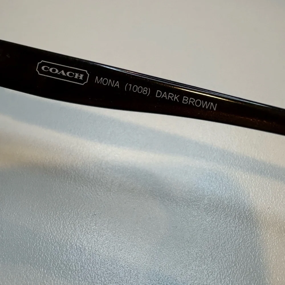 COACH MONA (1008) Dark Brown / 49•17•135 COACH‎ GLASSES COACH EYEGLASSES FRAMES